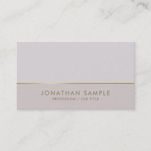 Trendy Gold Elegant Colour Harmony Luxury Plain Business Card
