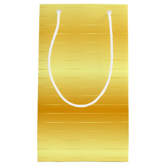 Trendy Gold Look Elegant Modern Template Small Gift Bag (Front)