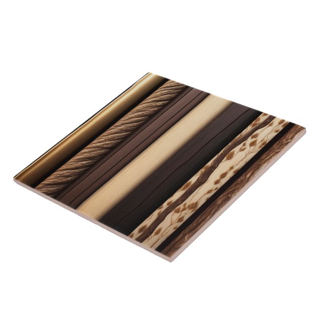 Trendy Gold Wood Art Lamperia Collection Tile (Side)