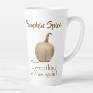 Trendy Golden Pumpkin Spice Latte Mug
