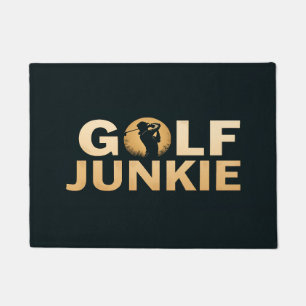 Trendy Golf Junkie Sports Doormat