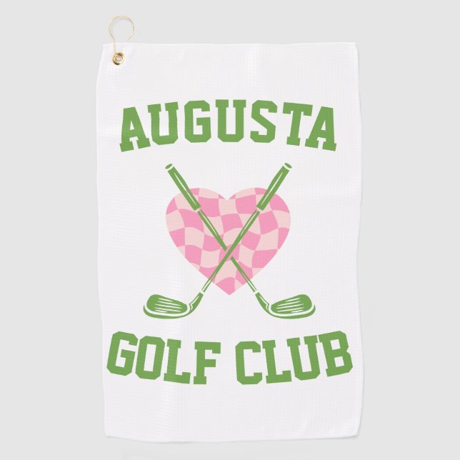 Trendy Golf Social Club Golf Golf Towel (Front)