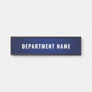 Trendy Gradient Simple Department Name Door Sign