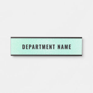 Trendy Gradient Simple Department Name Door Sign