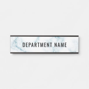 Trendy Gradient Simple Department Name Door Sign