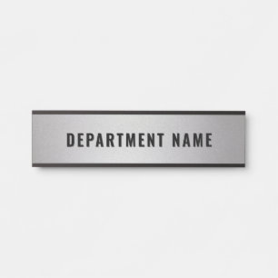 Trendy Gradient Simple Department Name Door Sign