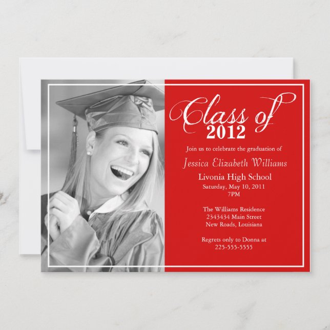 Trendy Graduation Invitation (Front)