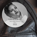Trendy Graduation Photo 7.5 Cm Round Badge<br><div class="desc">Support your graduate with these trendy photo graduation buttons. Customisable to feature your favourite photo and modern script,  these unique accessories are the perfect memento for family and friends. Celebrate your school,  your name,  and more importantly,  your achievement. The class of...  well,  that's your story to tell.</div>