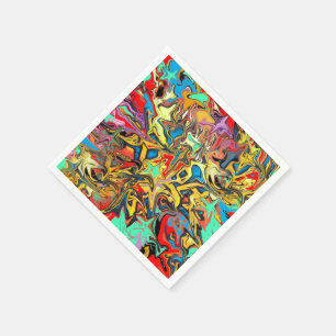 Trendy graffiti kids party napkin