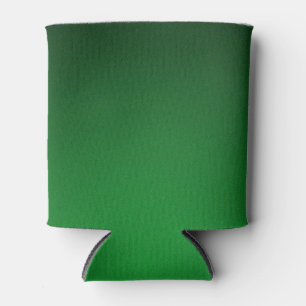 Trendy Grainy Green-Black Vignette Can Cooler