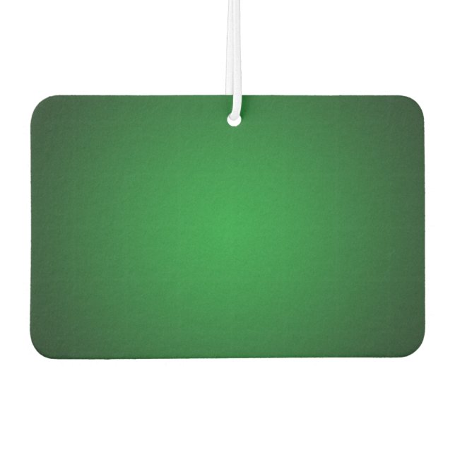 Trendy Grainy Green-Black Vignette Car Air Freshener (Front)