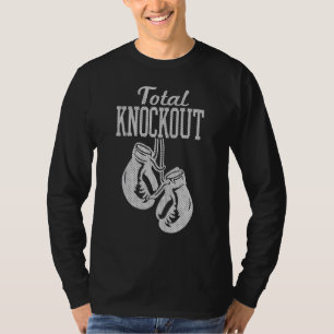 Trendy Graphic Boxing Gloves Total Knockout T-Shirt