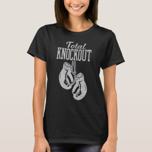 Trendy Graphic Boxing Gloves Total Knockout T-Shirt