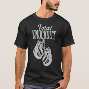 Trendy Graphic Boxing Gloves Total Knockout T-Shirt