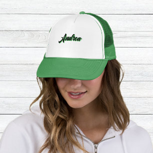 Trendy Green Cap with Name – Unisex Stylish 