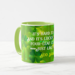 Trendy Green Clover 4 Lists Collection Mug