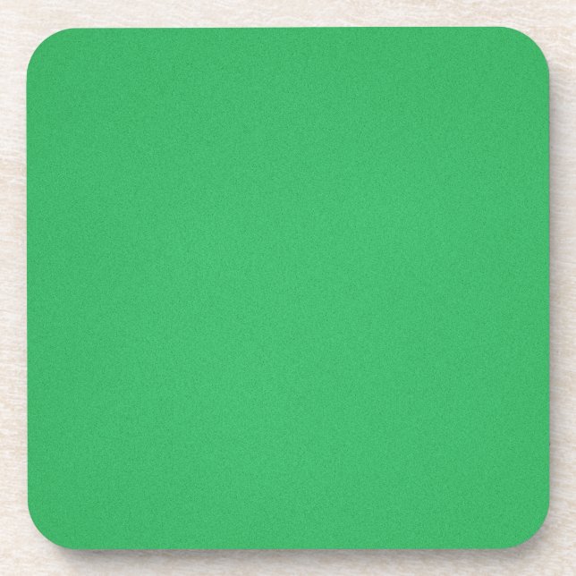 Trendy Green Grainy Background Coaster (Front)