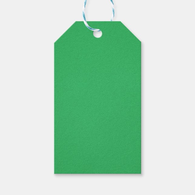 Trendy Green Grainy Background Gift Tags (Front)