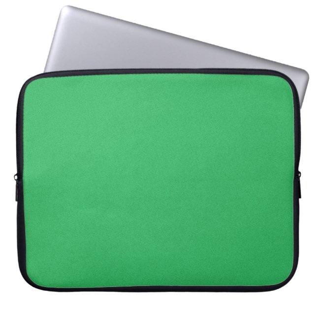 Trendy Green Grainy Background Laptop Sleeve (Front)