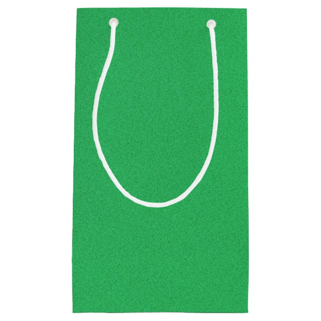 Trendy Green Grainy Background Small Gift Bag (Front)