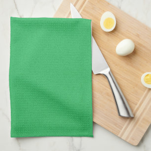Trendy Green Grainy Background Tea Towel