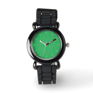 Trendy Green Grainy Background Watch