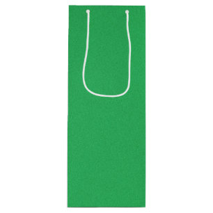 Trendy Green Grainy Background Wine Gift Bag