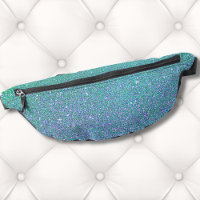 Trendy Green Teal Blue Glitter Pattern