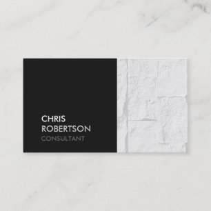 Trendy Grey Brick Wall Attractive Business Card