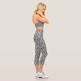 Trendy Grey Camo Capris