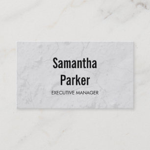 Trendy Grey Contemporary Executive Manager Business Card