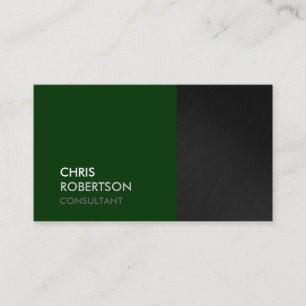 Trendy Grey Green Attractive Business Card