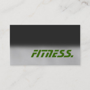 Trendy Grey Green Trainer Sport Business Card