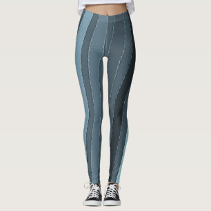 Trendy grey stripes "Ratti_Creative_Arts" Legging