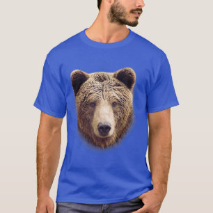 Trendy Grizzly Bear Big Face Premium T-Shirt