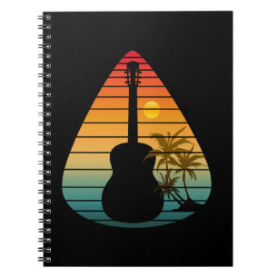 TRENDY GUITAR PICK SUNSET NOTEBOOK