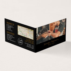 Trendy Hair Cut, Men's Barbers, Loyalty Card, Business Card