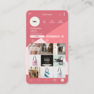 Trendy Hair Stylist Business Cards   Instagram