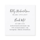 Trendy hair stylist white script hairdresser photo
