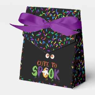 Trendy Halloween Black "Too Cute To Spook" Favour Box