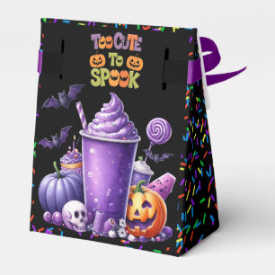 Trendy Halloween Black "Too Cute To Spook" Favour Box