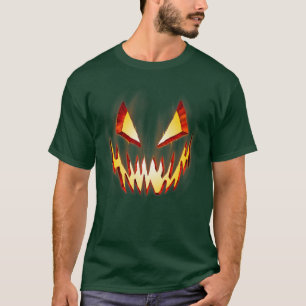 Trendy Halloween Jack O Lantern Smile  T-Shirt