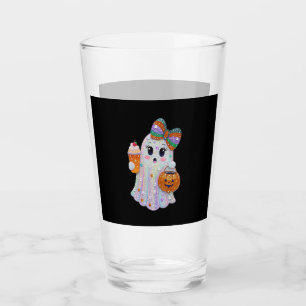 Trendy Halloween Rhinestones Ghost Glass