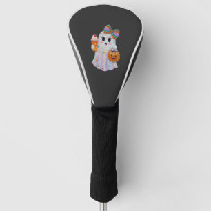 Trendy Halloween Rhinestones Ghost Golf Head Cover