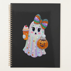 Trendy Halloween Rhinestones Ghost Planner