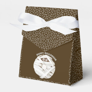 Trendy Halloween Spooky Brown Boo Ghost Doughnut Favour Box