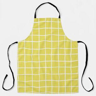 Trendy Hand Drawn Ink Shapes Apron