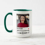 Trendy Happy Birthday Personalised Name Photo Mug<br><div class="desc">This personalised song playlist birthday design can be customised with your own message to your husband, wife, boyfriend, girlfriend, mother, father, brother, sister, family, or friends. This can be done by replacing the word "Happy Birthday" with your own short custom word/quote. The name can also be changed to your own...</div>