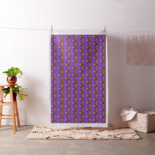 Trendy Happy Halloween Purple Gnome Fabric