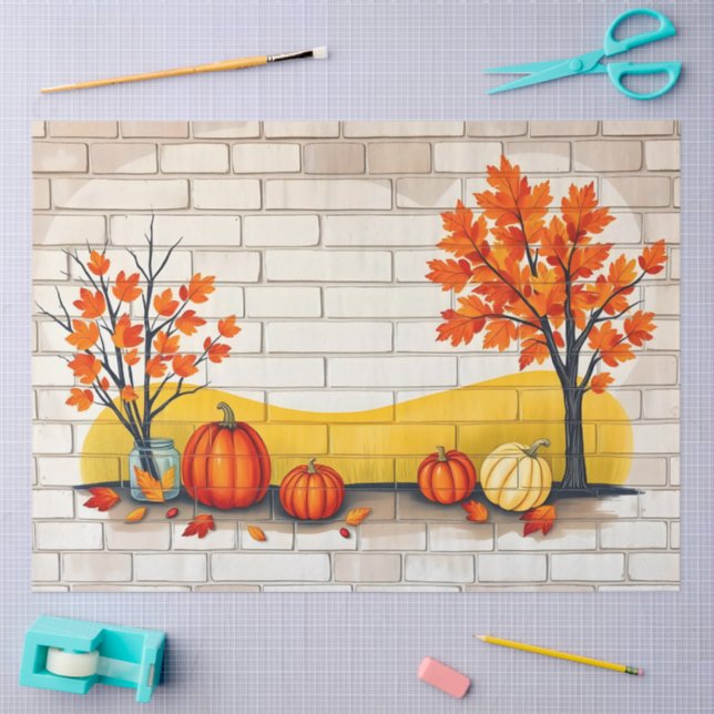 Trendy Happy Thanksgiving Beautiful Fall Tissue Paper (Craft)